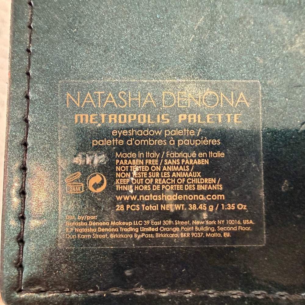 Natasha Denona Metropolis Vibrant Eyeshadow Palette - Blue, Gold, Green, Orange - Picture 5 of 5